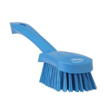Børste hånd Stiv Kort skaft Blå,stk
