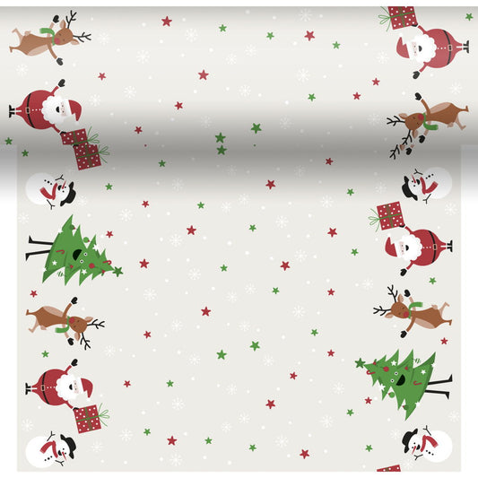 Bordløber, Jolly Friends, 0,4 m x 4,8 m, perforeret hver 40 cm