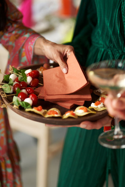 Kaffeserviet, 1/4 Fold, 3-lags, 24x24, Duni, Gul, ( 250 stk )