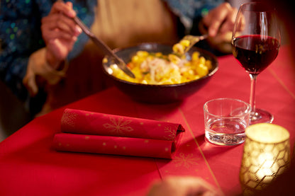 Middagsserviet, 1/4 Fold, 3-lags, 40x40, Rhombus Bordeaux, Dunisoft, ( 60 stk )