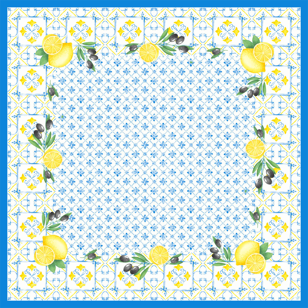 Dug Stikdug Dunicel 84x84 cm Mediterrian,20 stk/pk