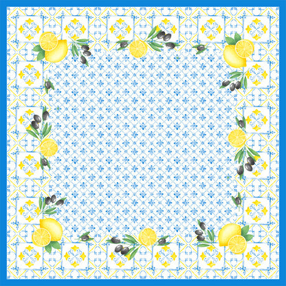 Dug Stikdug Dunicel 84x84 cm Mediterrian,20 stk/pk