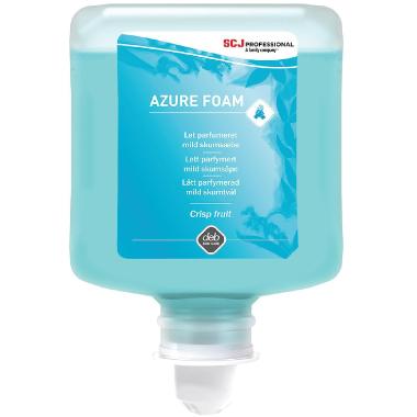 Skumsæbe Azure Foam Blomstermærket med Farve/Parfume til dispenser 1 ltr Blå,6 fl x 1 ltr/krt