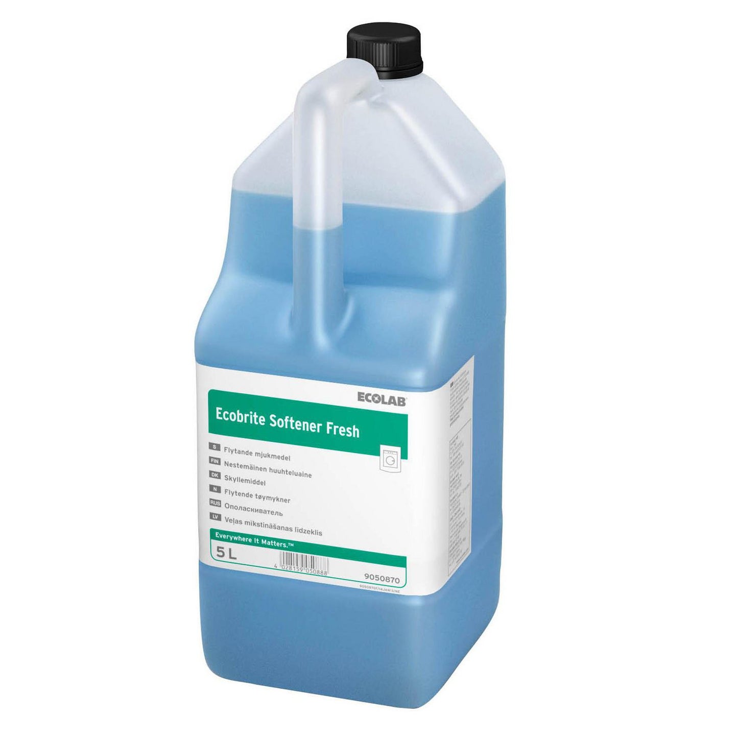 Tøjvask Skyllemiddel Ecobrite Softener Fresh med Farve/Parfume 5 ltr Blå,5 Ltr/dnk