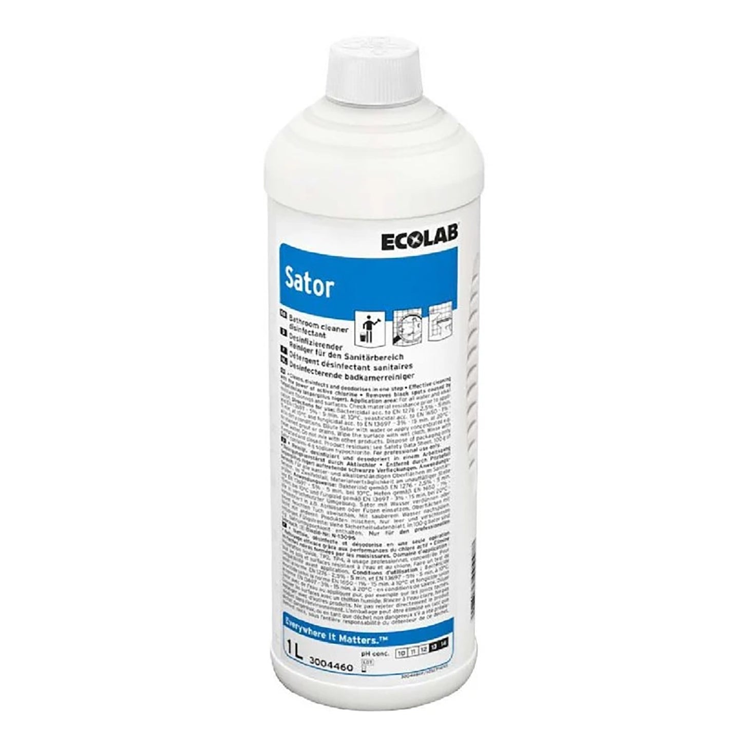 Desinfektion/Rengøring Sator med Klor 1 ltr,12 fl x 1 ltr/krt
