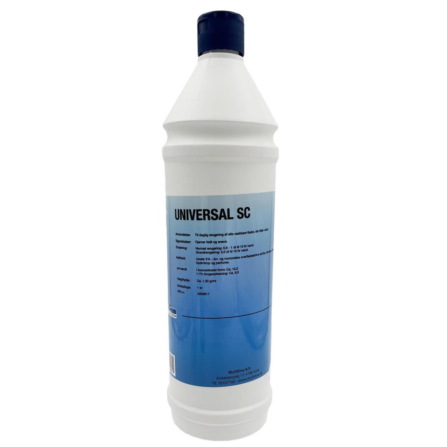 Universalrengøring SC Universalrens 1ltr med Parfume uden Farve/Alkohol,1 ltr/fl