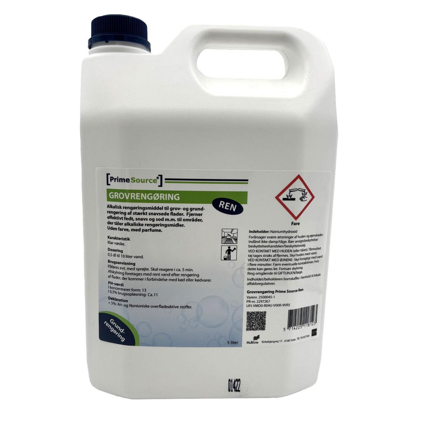 Grundrengøring Ovfl/Inv Prime Source Ren Grovrengøring 5ltr med Parfume Manuel,5 ltr/dnk