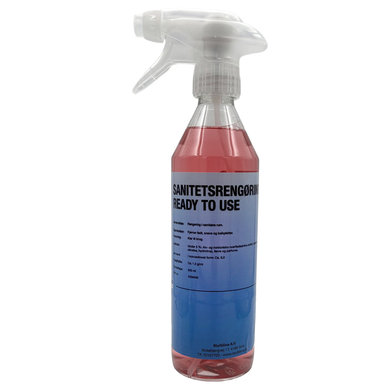 Sanitetsrengøring SC Ready to use med Farve/Parfume 500 ml,fl