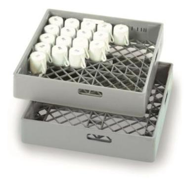 Opvaskekurv Wexiödisk 50x50 cm Plast Grå til Kop og Glas,stk