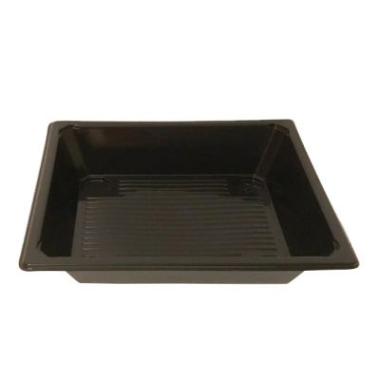 Sushibakke 175x147x35 mm 350 my RPET Sort Lille Høj,300 stk/krt