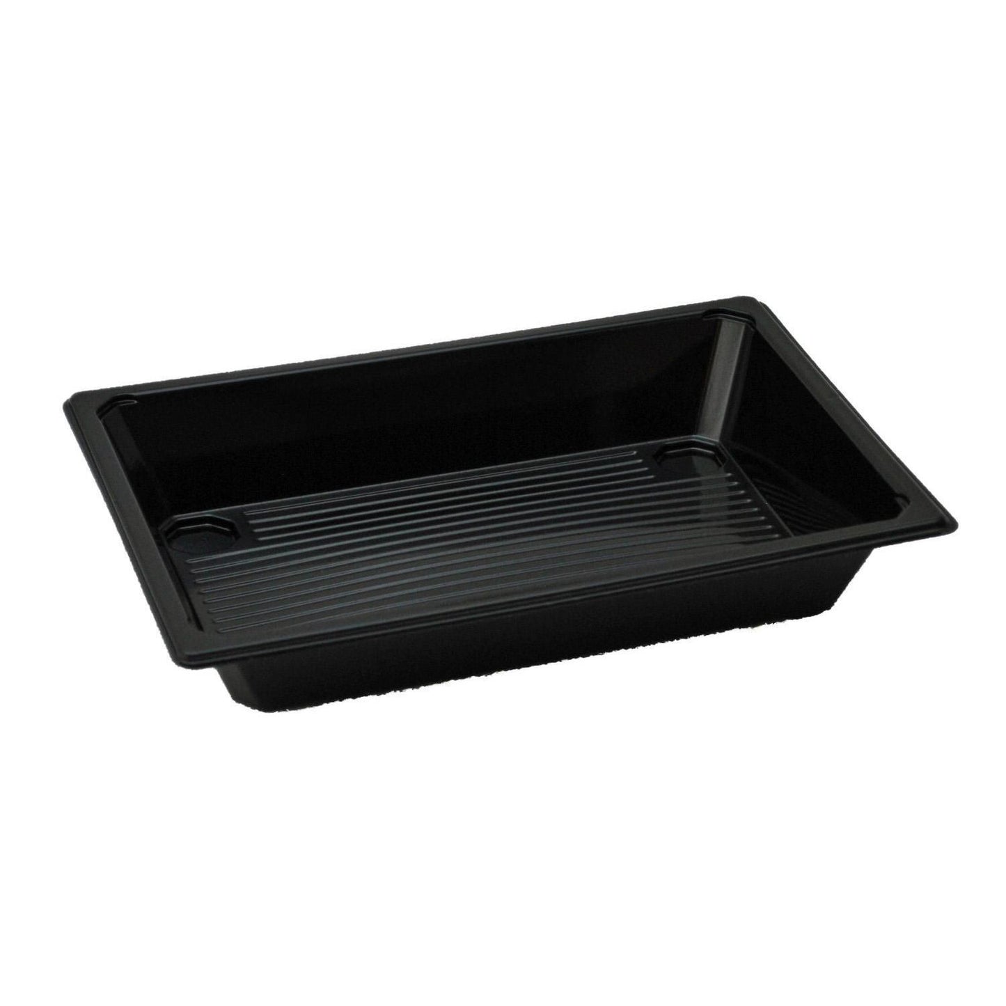 Sushibakke 215x147x35 mm 350 my RPET Sort Mellem,300 stk/krt