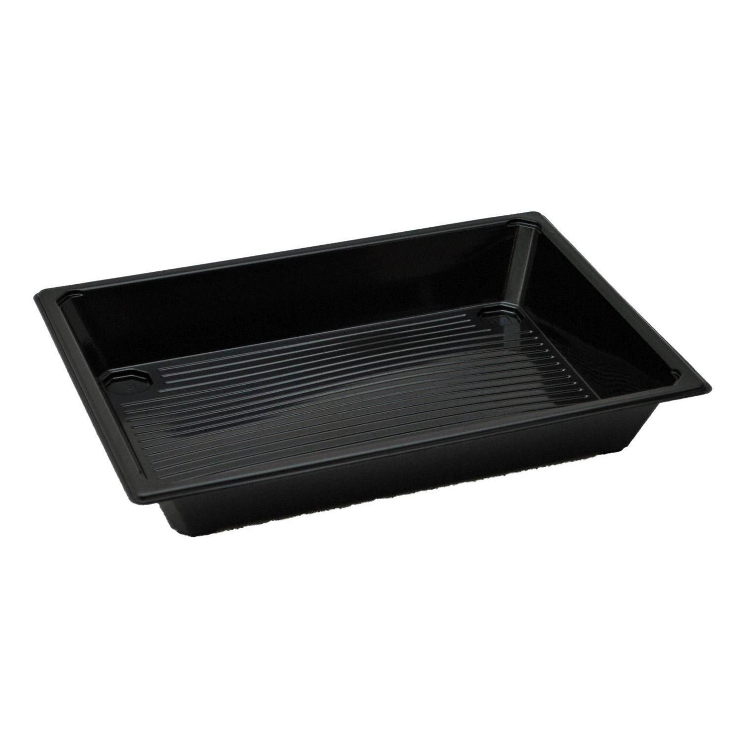 Sushibakke 241x175x35 mm 350 my RPET Sort Høj,300 stk/krt