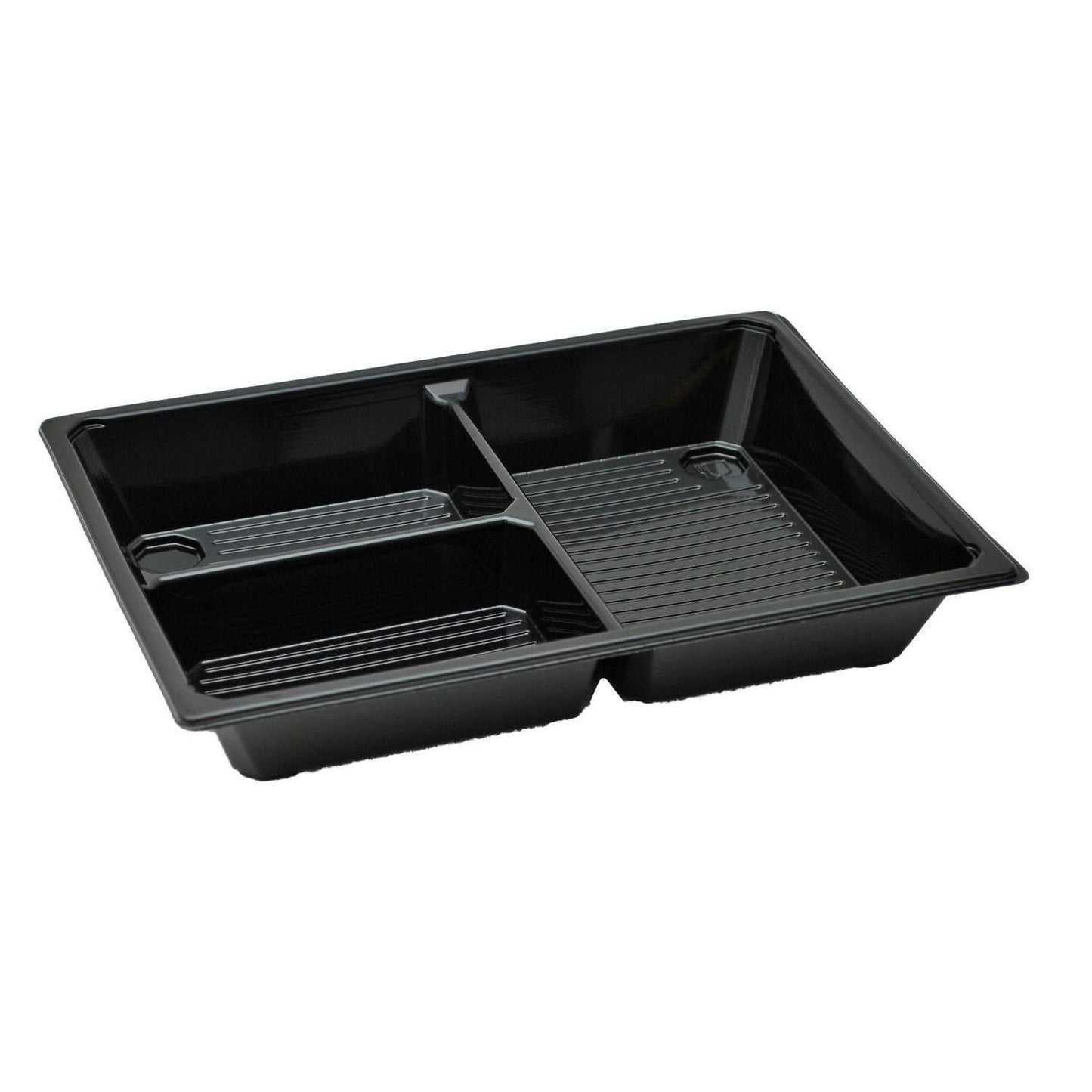 Sushibakke 3-rum 241x175x35 mm 400 my RPET Sort Stor,300 stk/krt