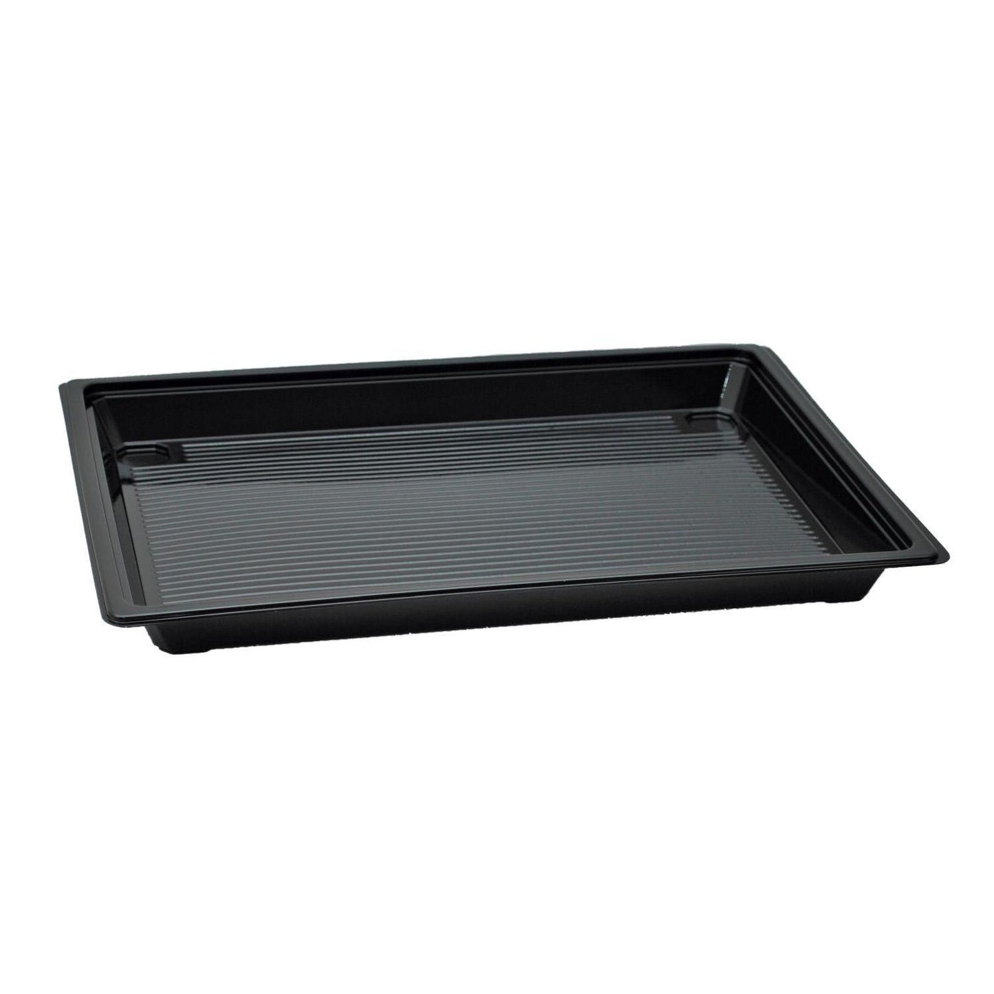 Sushibakke 365x265x38 mm 500 my RPET Sort Høj,90 stk/krt