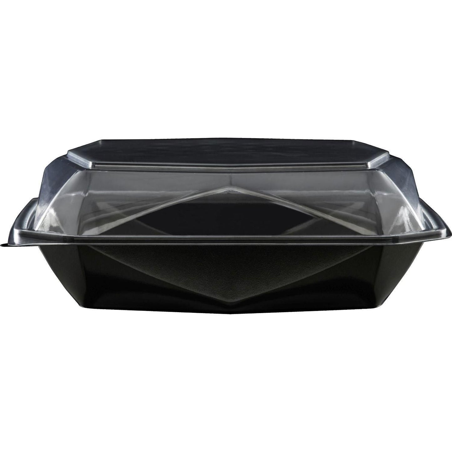 Multiboks Octaview 225x225x80 mm med låg APET Sort,100 stk/krt