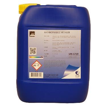 Maskinopvask Flydende SC Klor – 12,5 kg