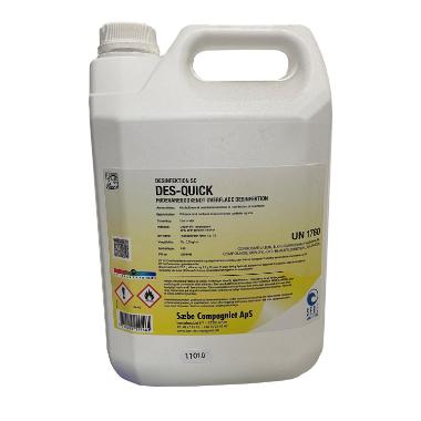 Desinfektion SC DES-Quick  Fødevaregodkendt Overfladedesinfektion 5 ltr,5 ltr/dnk