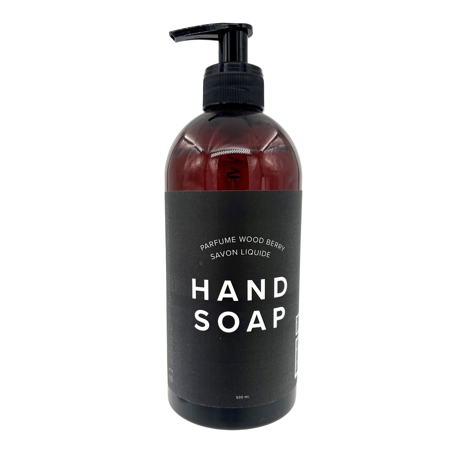 Cremesæbe Hand Soap Wood Berry 500ml med Parfume/Pumpe Klar i brun flaske,500 ml/fl