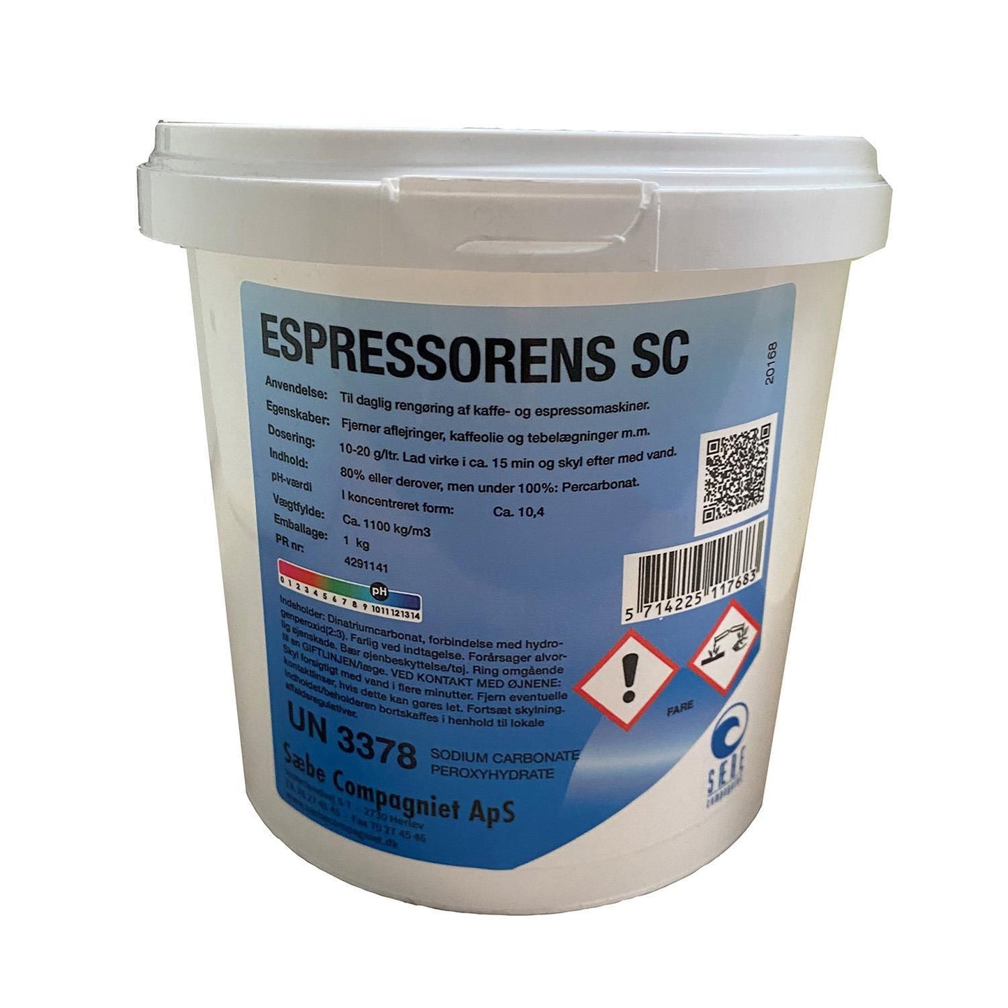 Rensemiddel Pulver SC Espressorens 1 kg,1 kg/stk