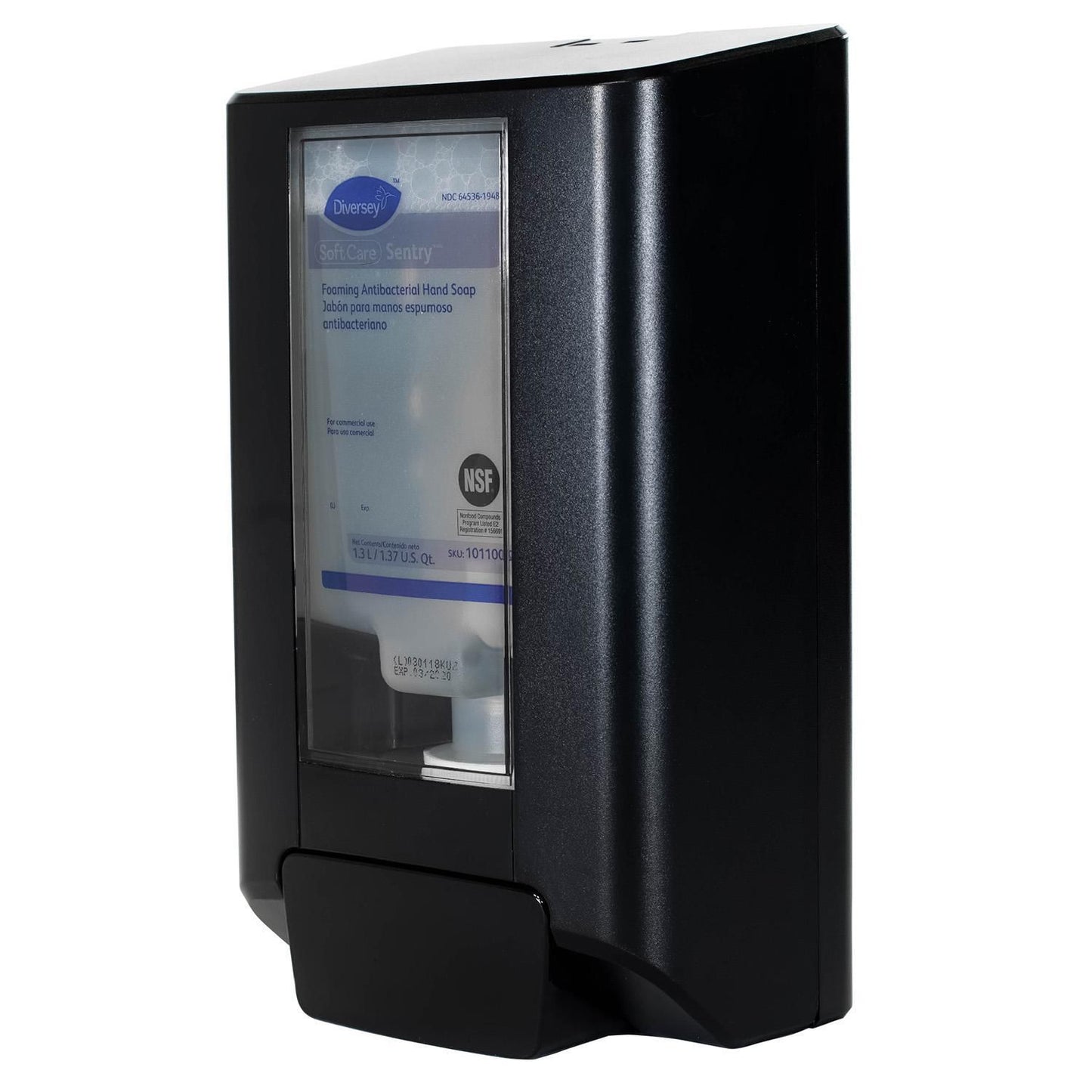 Dispenser sæbe/hånddesinfektion Manuel DI IntelliCare Black Sort,stk