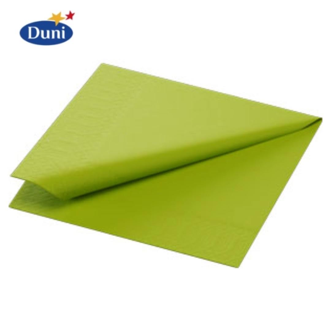 Kaffeserviet, 1/4 Fold, 3-lags, 24x24, Duni, Kiwi, ( 250 stk )