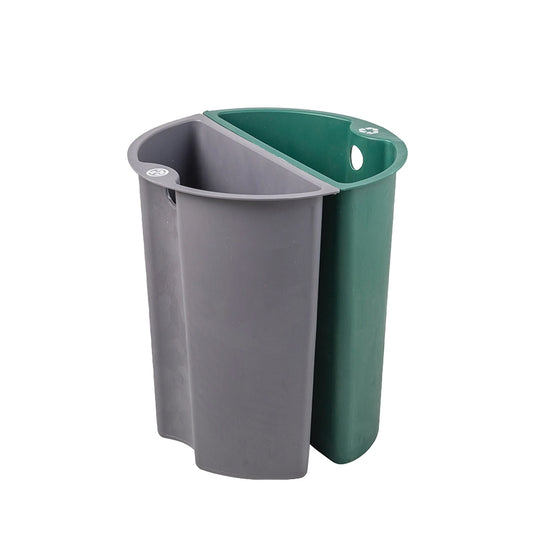 Papirkurv med sorteringsindsats i sæt a 2 stk,stk