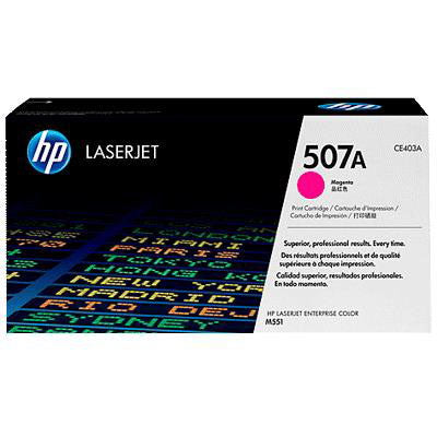 HP 507A CE403YC magenta lasertoner, 6.000 sider