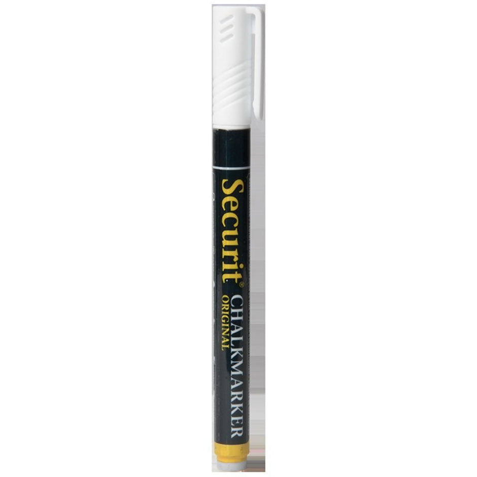 Securit kridtmarker 1-2mm hvid