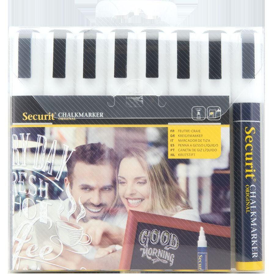 Securit kridtmarker 2-6mm 8stk