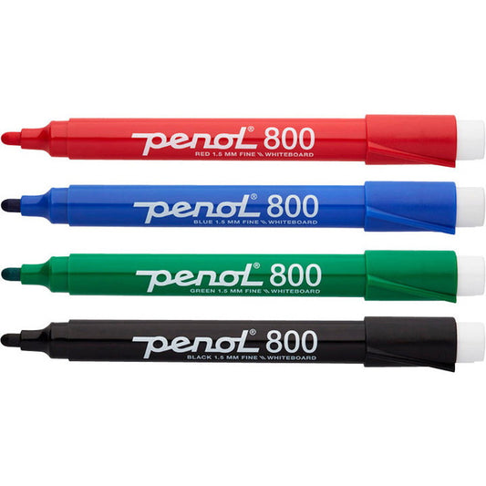 Penol 800 whiteboardmarker 1,5mm assorteret 10stk