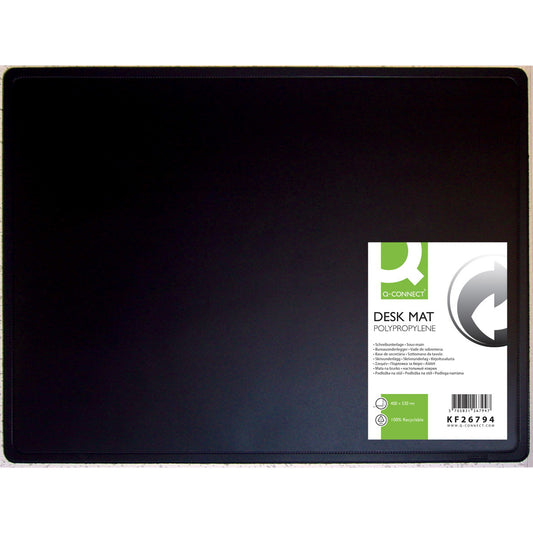 Q-connect skriveunderlag 40x53cm sort