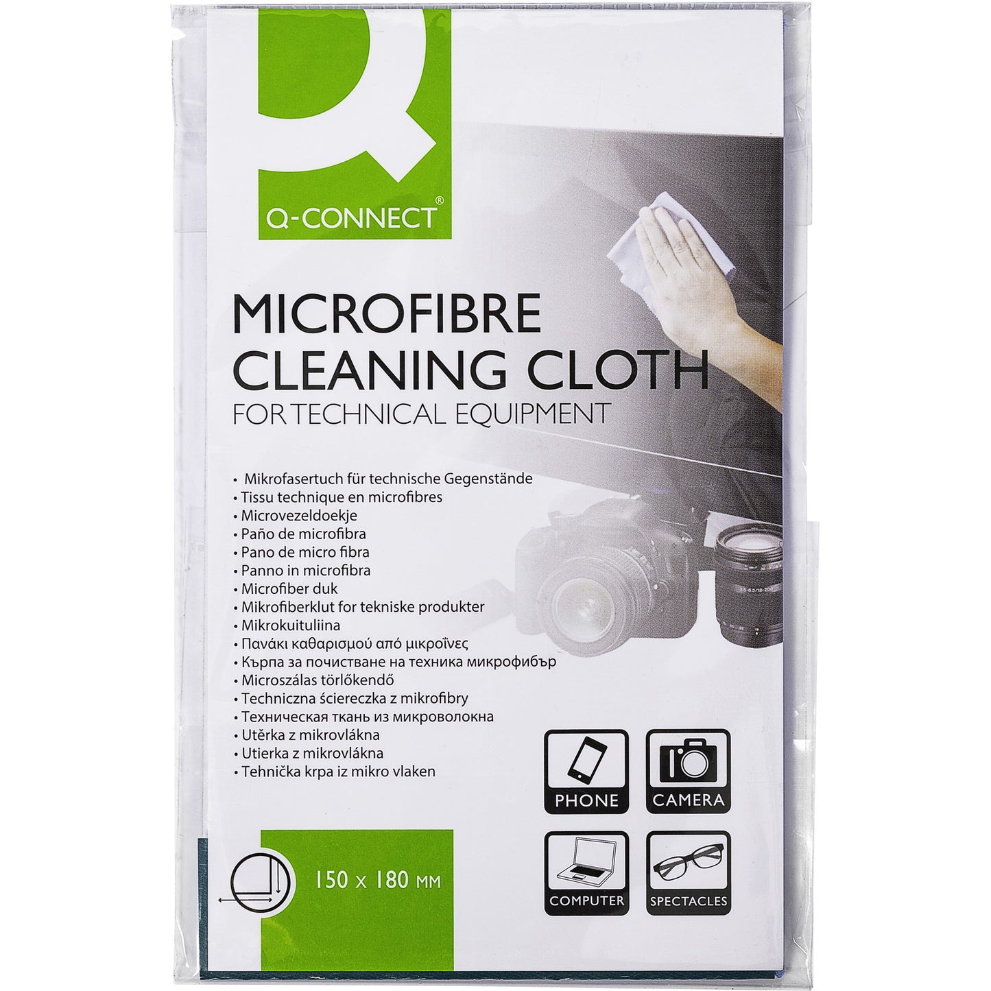Q-connect microfiberklud til skærme, briller mv