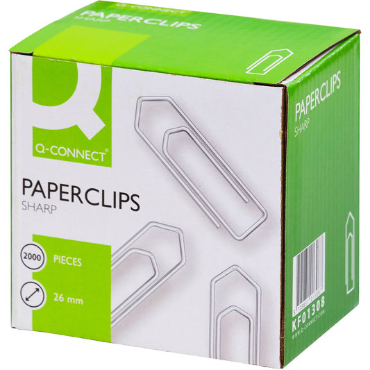 Q-connect 26 mm clips 2000 stk