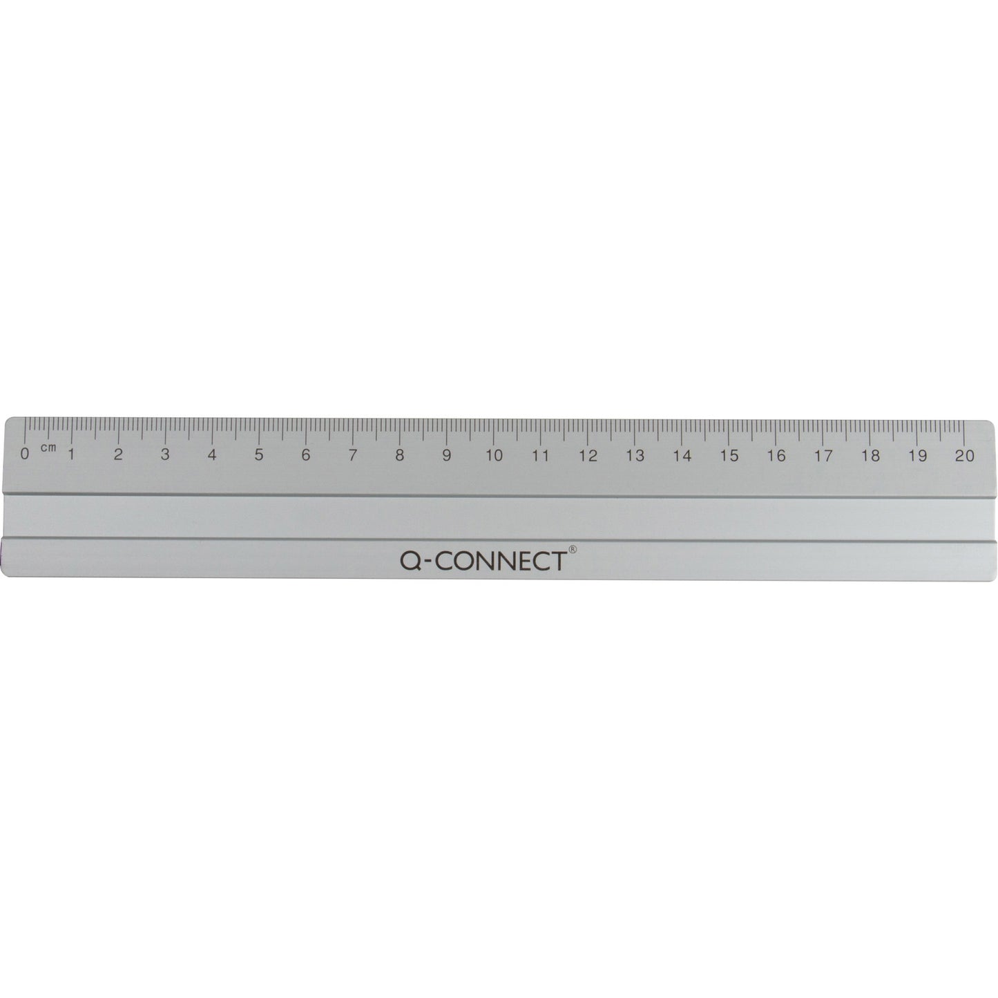 Q-connect 20 cm aluminiumslineal