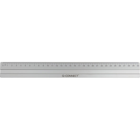 Q-connect 30 cm aluminiumslineal