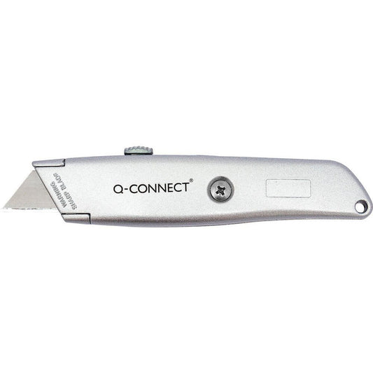 Q-connect Stanley hobbykniv 18mm sølv