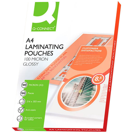 Q-connect lamineringslommer A4 100 mic