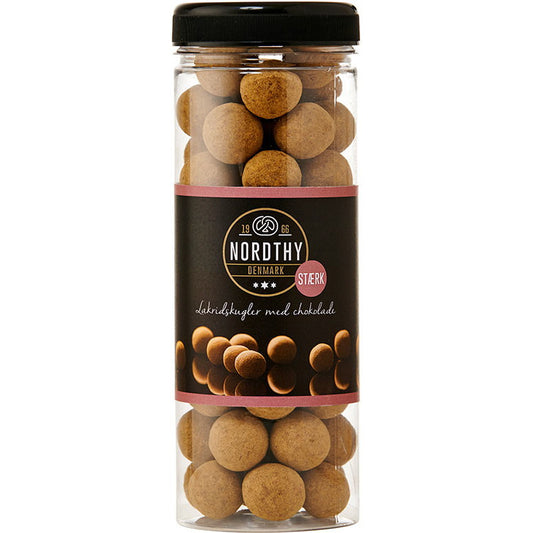Nordthy Lakridskugler Stærk 🖤 Chokolade & Lakrids 300g