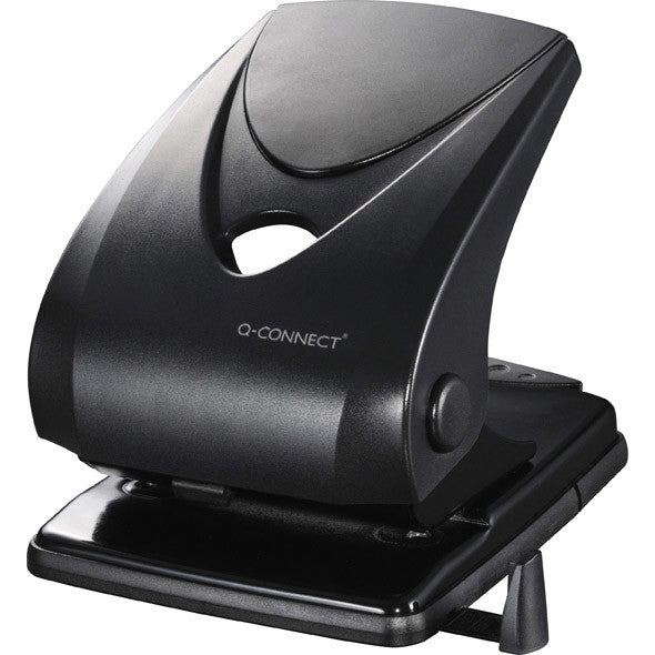Q-connect hulapparat med 2 huller i sort