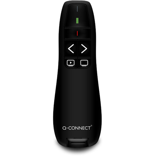 Q-connect trådløs presenter laserpointer sort