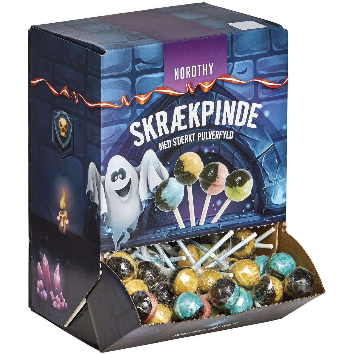 Nordthy Skrækpinde 85 stk 🕷️ – Sej Lakrids & Salt Slik