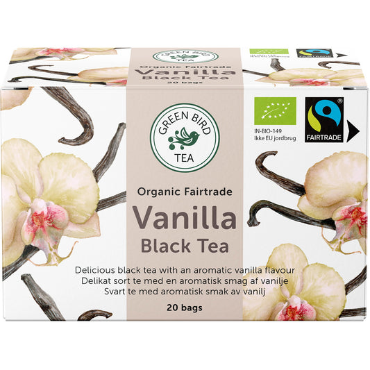 🍵 Green Bird Vanilla Økologisk Te – 20 Breve