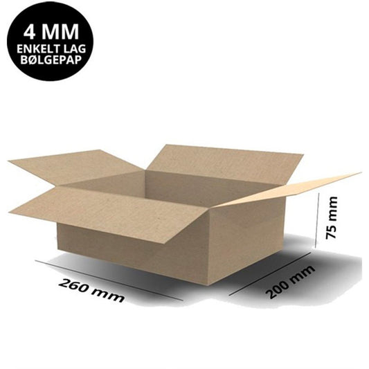 Papkasse 260x200x75mm 4mm