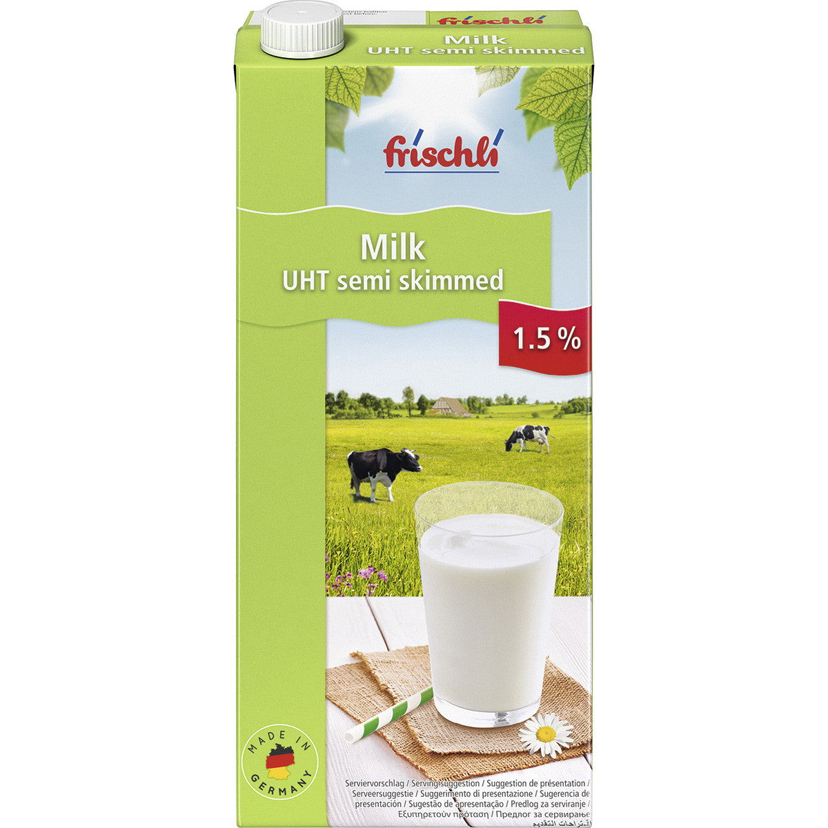 🥛 UHT Letmælk 1L – Kasse med 12 stk.
