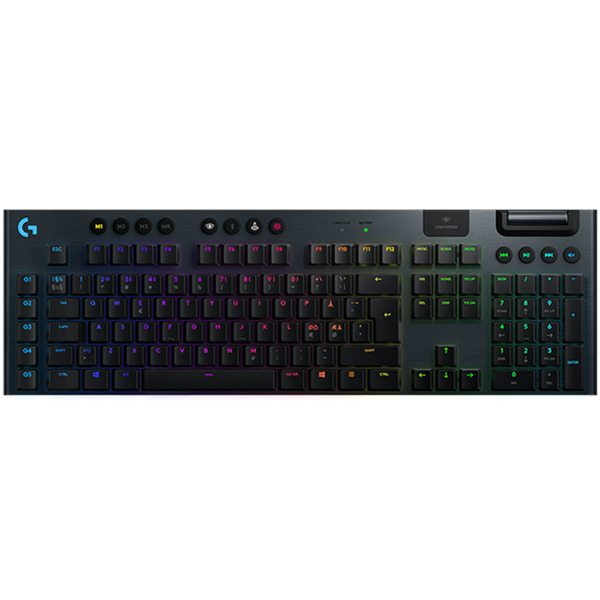 Logitech G915 Lightspeed trådløs tastatur sort