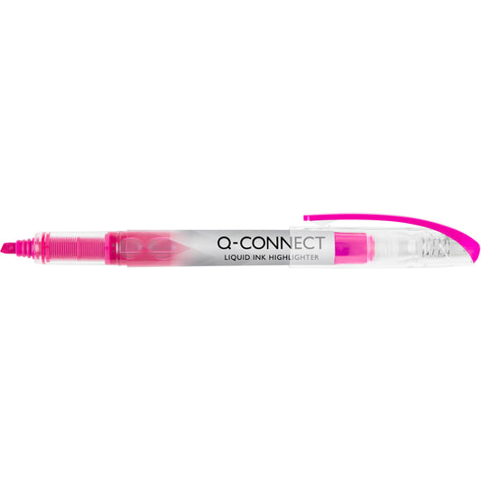 Q-connect Liquid tekstmarker pink