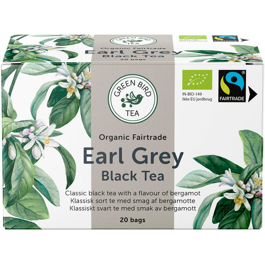 🍵 Green Bird Earl Grey Økologisk Te – 20 Breve