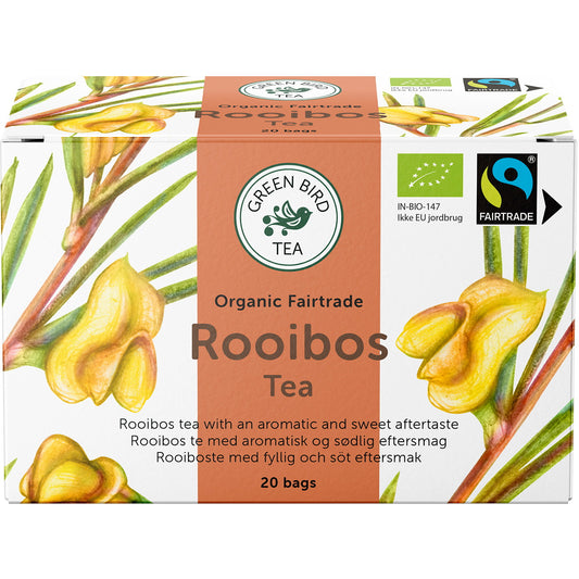 🌿 Green Bird Økologisk Rooibos Te – 20 breve
