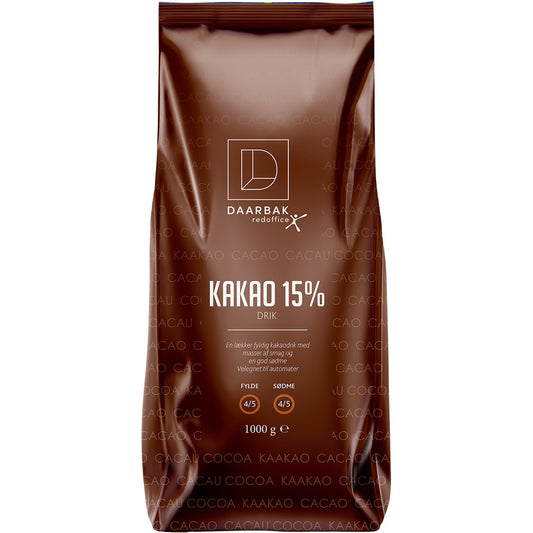 ☕ Daarbak Kakaopulver 15% 1kg – Cremet kakao til alle