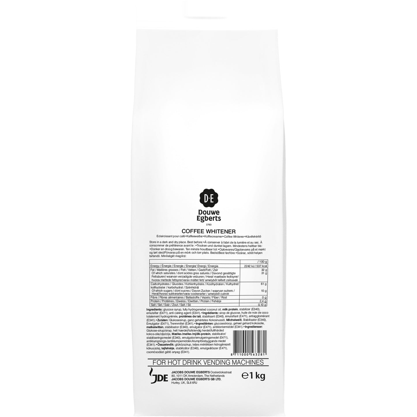 D.E. flødepulver 1000g